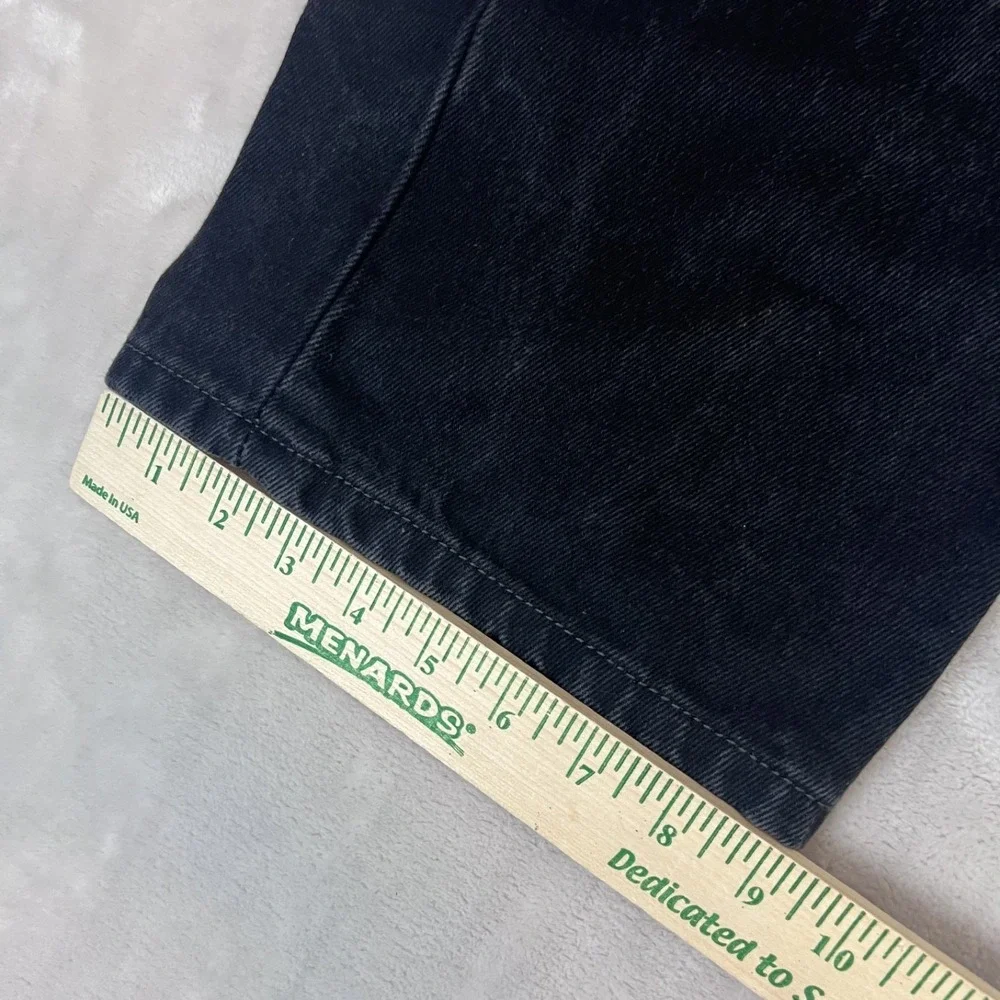 Levis 505 Jeans Mens 44x30 Black Faded Straight Leg Workwear Americana Grunge